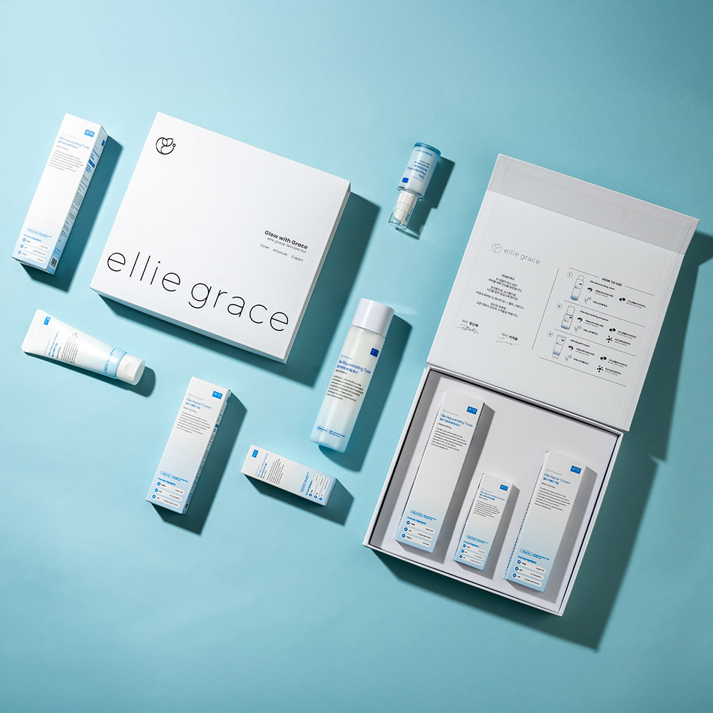 엘리 시그니처 스킨케어 3종세트(토너+앰플+크림)