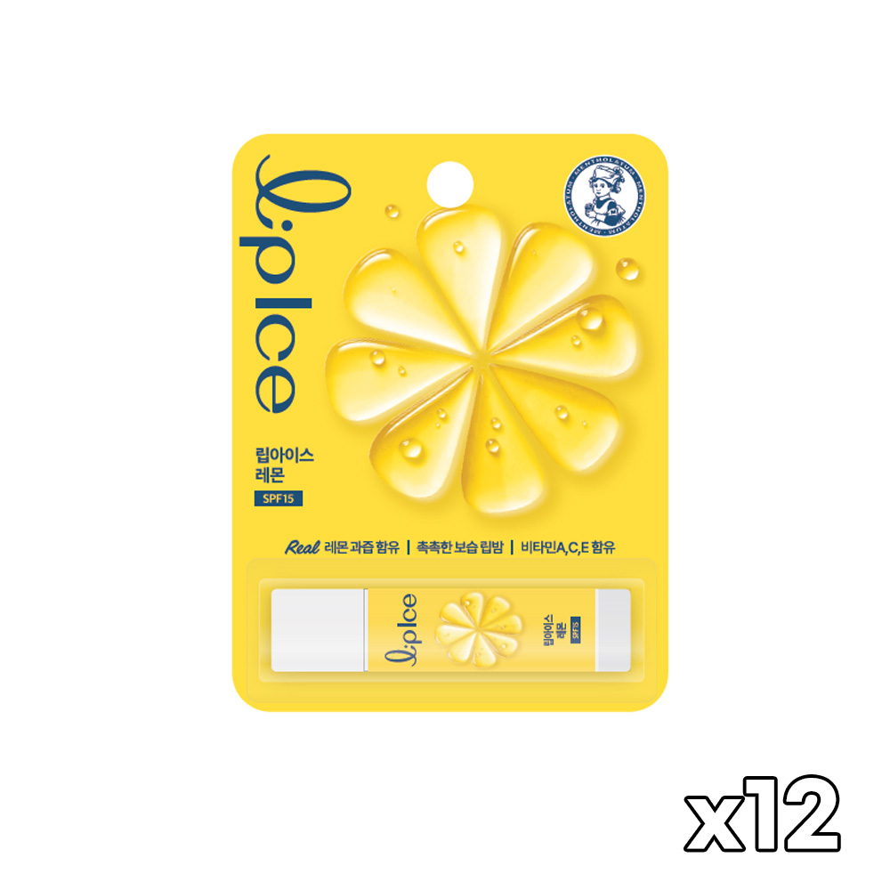 멘소래담 립아이스 립밤 레몬 SPF15 x 12개