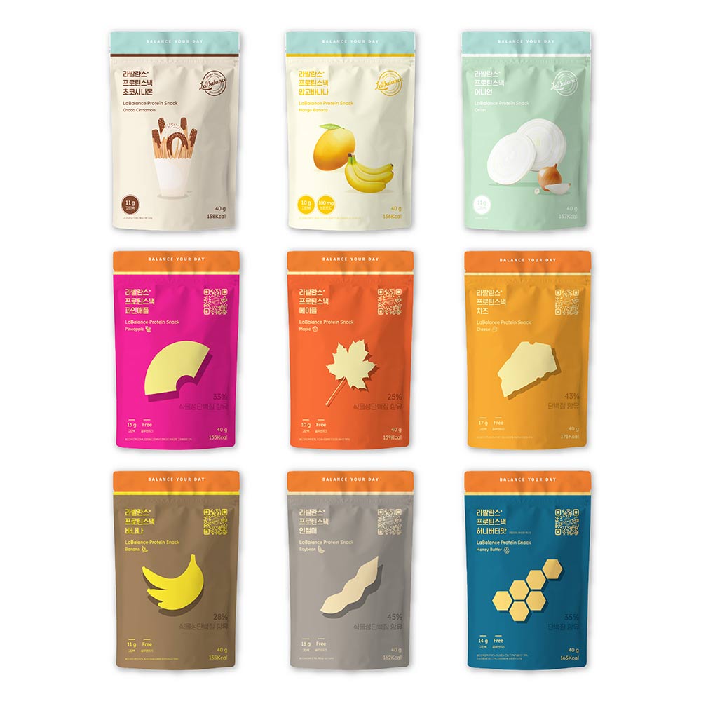 라발란스 프로틴스낵 세트 40g x 9종
