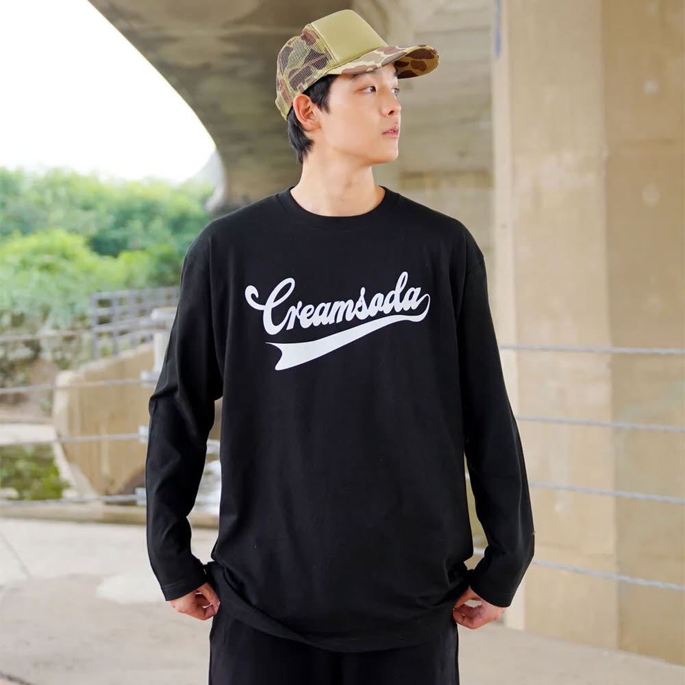크림소다랩 씨알에스디엘 어센틱 로고 롱슬리브