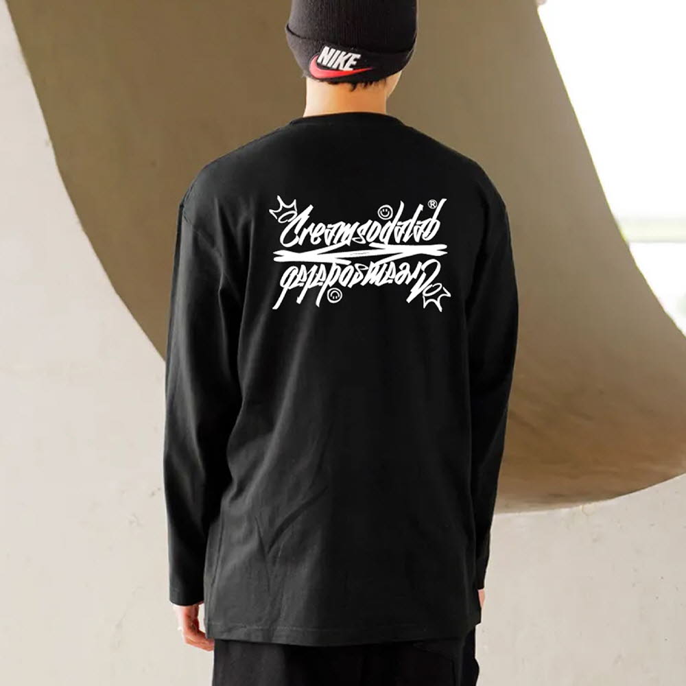 크림소다랩 씨알에스디엘 레터링 롱슬리브