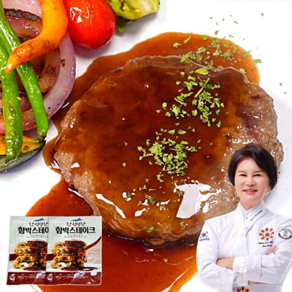 한식명장 박미란의 진미 함박 스테이크 60g*2팩(총28개)