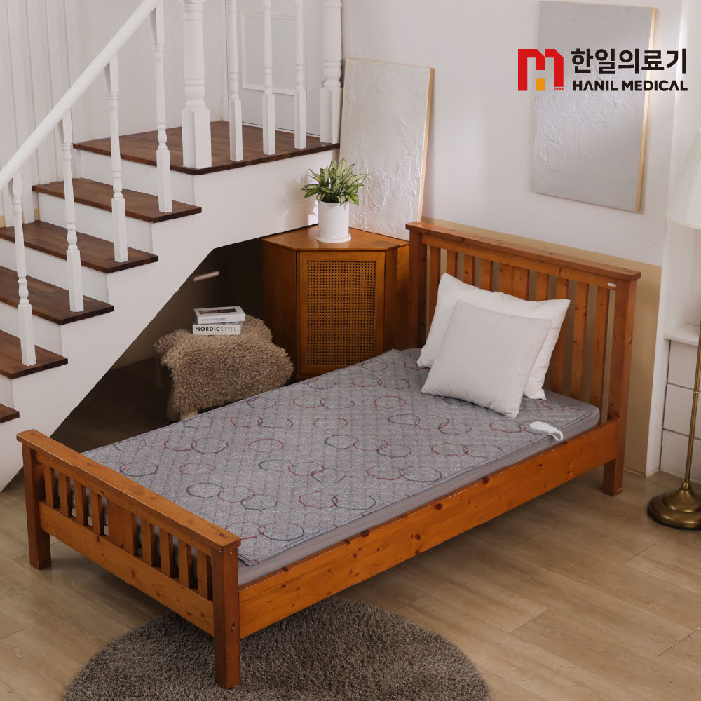 [한일의료기] 웰빙 오보석 탄소매트 - 오보석+자석(싱글)