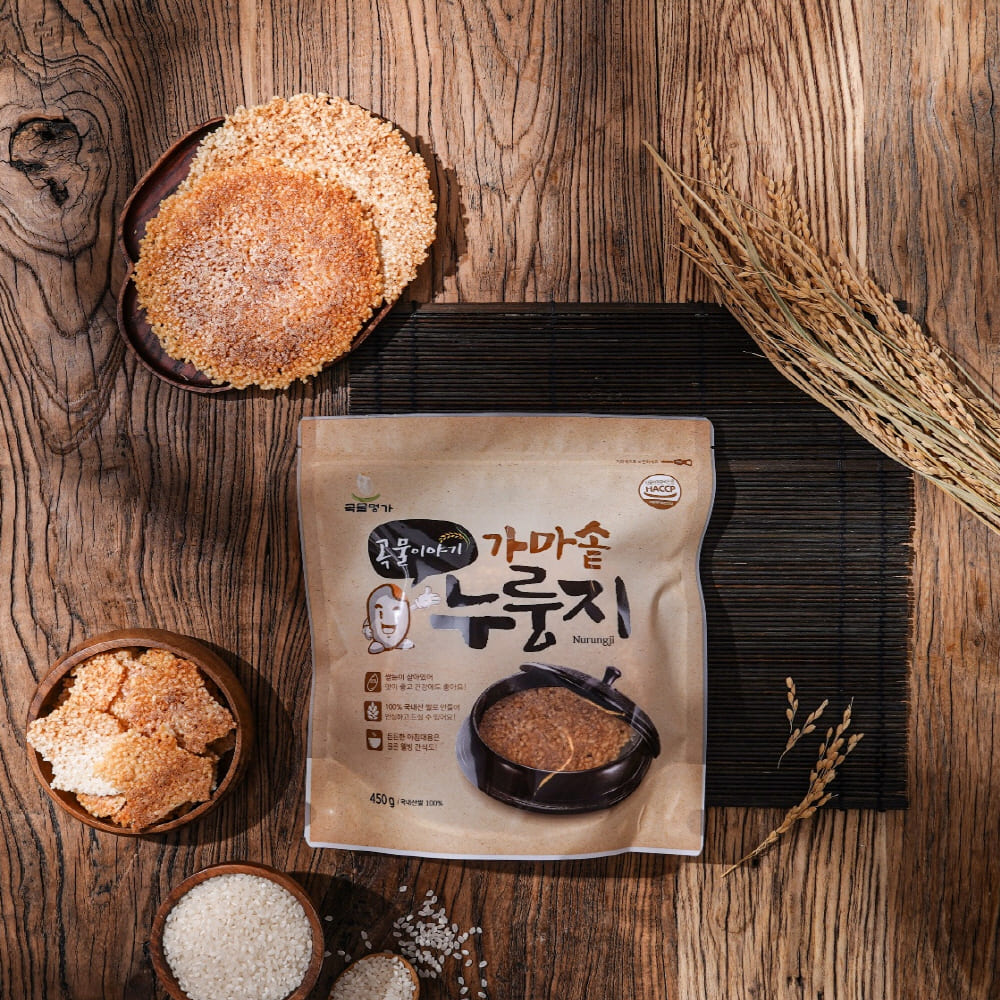 곡물이야기 가마솥 국내산 누룽지 450g 1봉