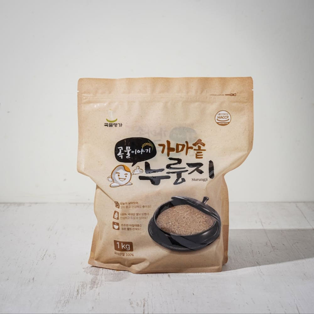곡물이야기 가마솥 국내산 누룽지 1kg 1봉