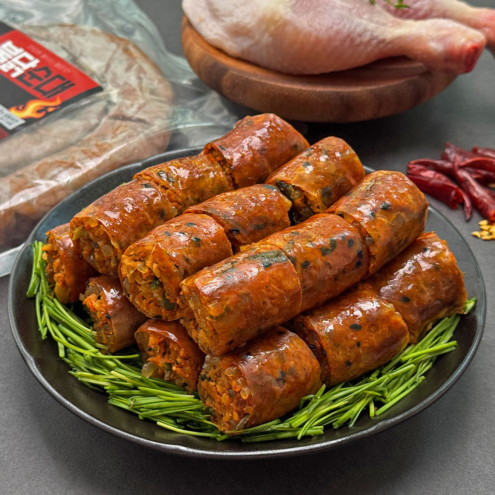 26년전통맛집 회심작! 맛있게 매운 수제불닭순대500g*1팩