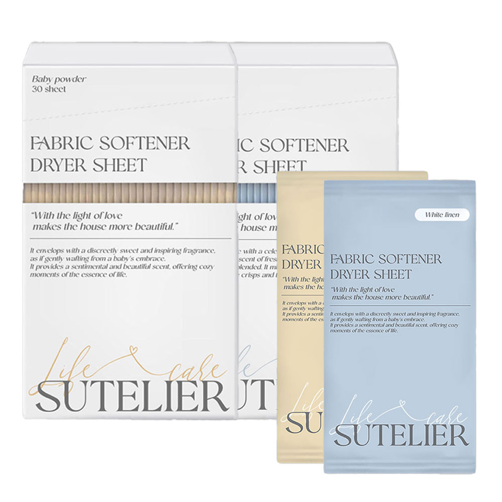 수뜰리에 고농축 건조기시트 섬유유연제 개별형 30개입 2종 택1