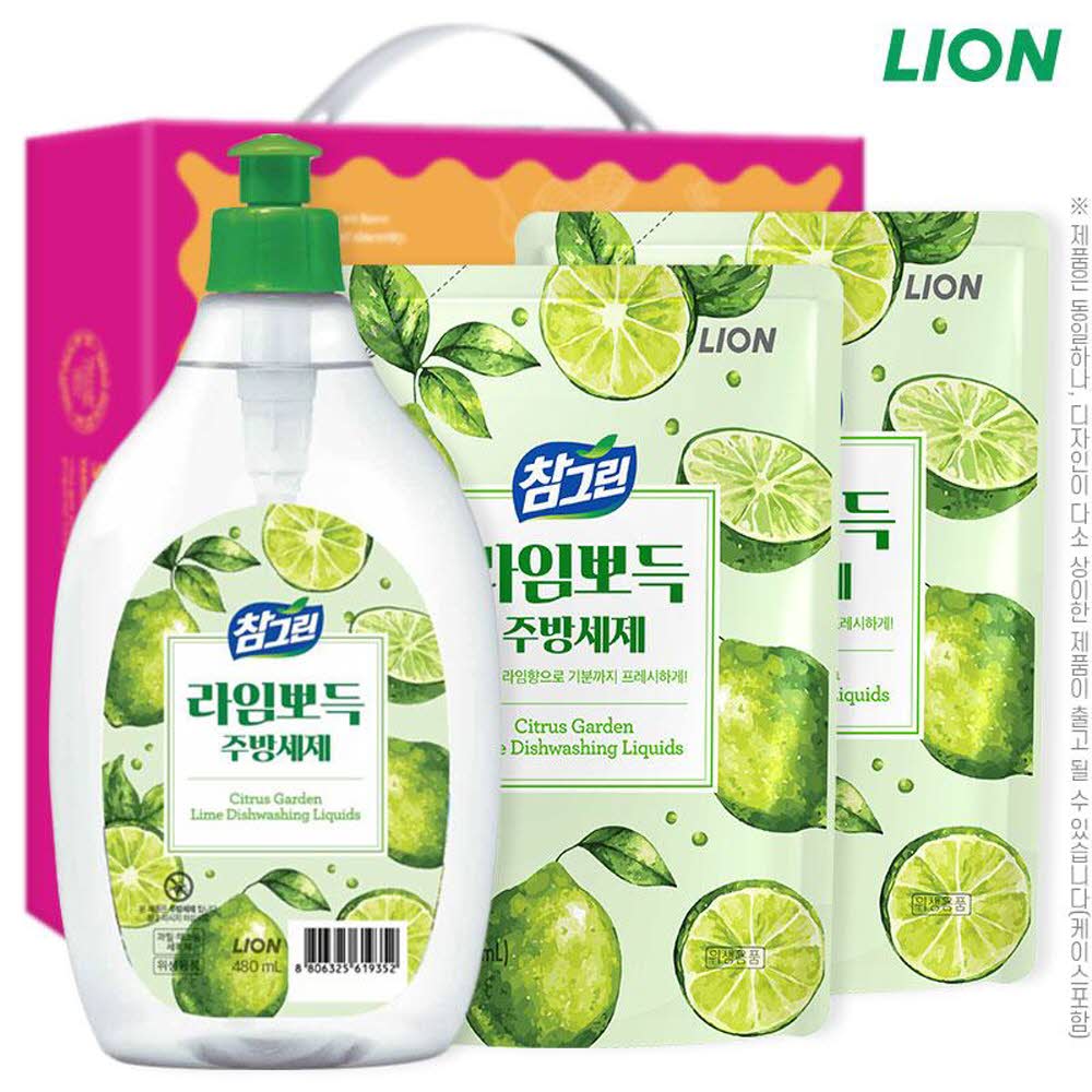 참그린라임500용기 라임300리필2P(3종)