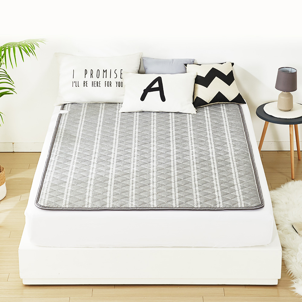 [겨울한정특가] 한일 눕자 카본 탄소매트 전기요장판 그레이 더블 140x180