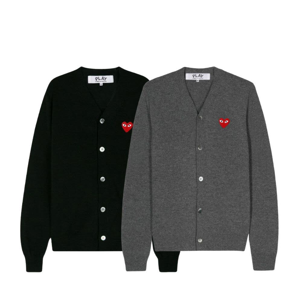 꼼데가르송 남여공용 V넥 가디건