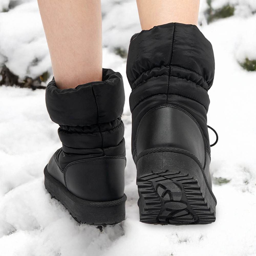 [베오라] 겨울 패딩부츠 블랙