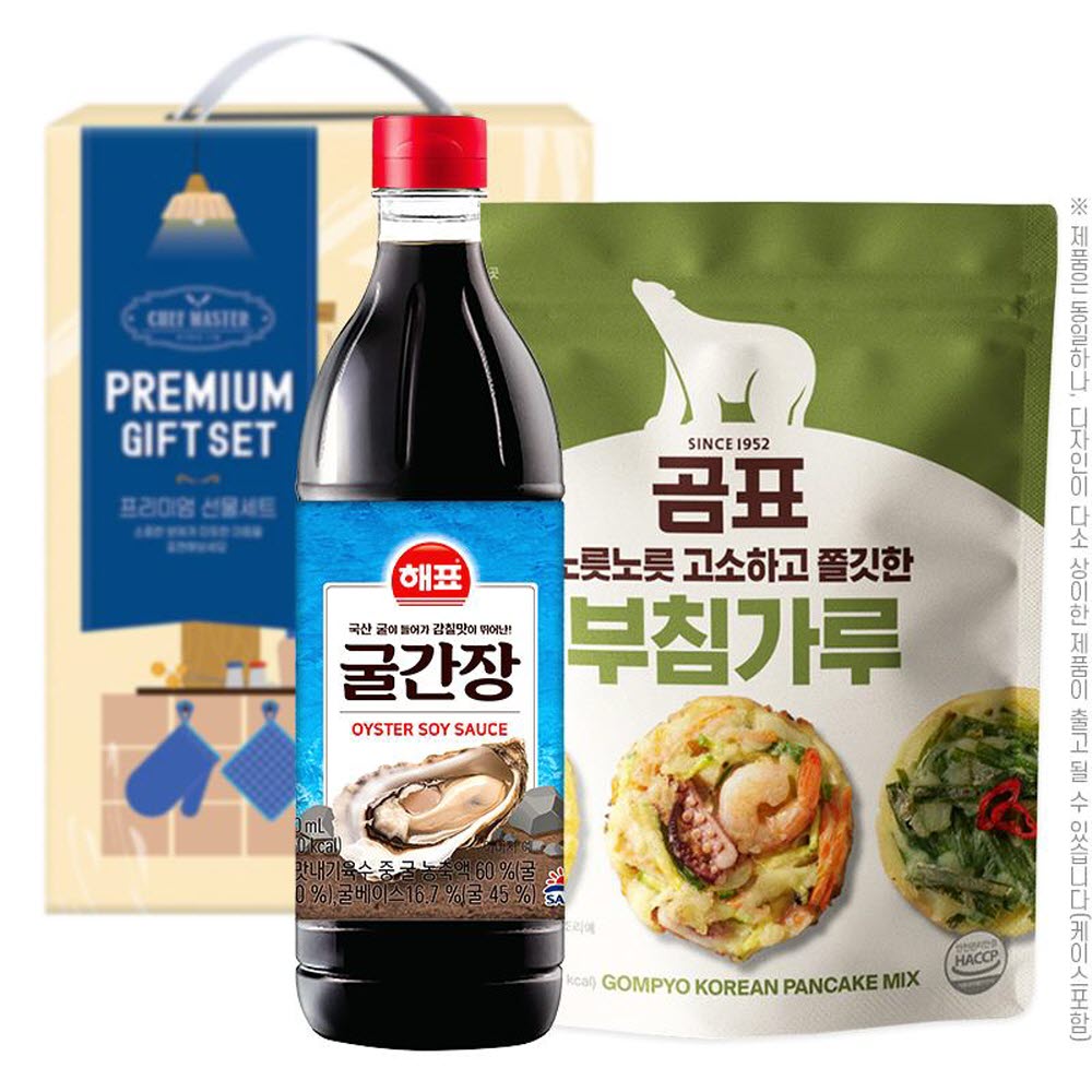 해표굴간장500ml 곰표부침가루(2종)