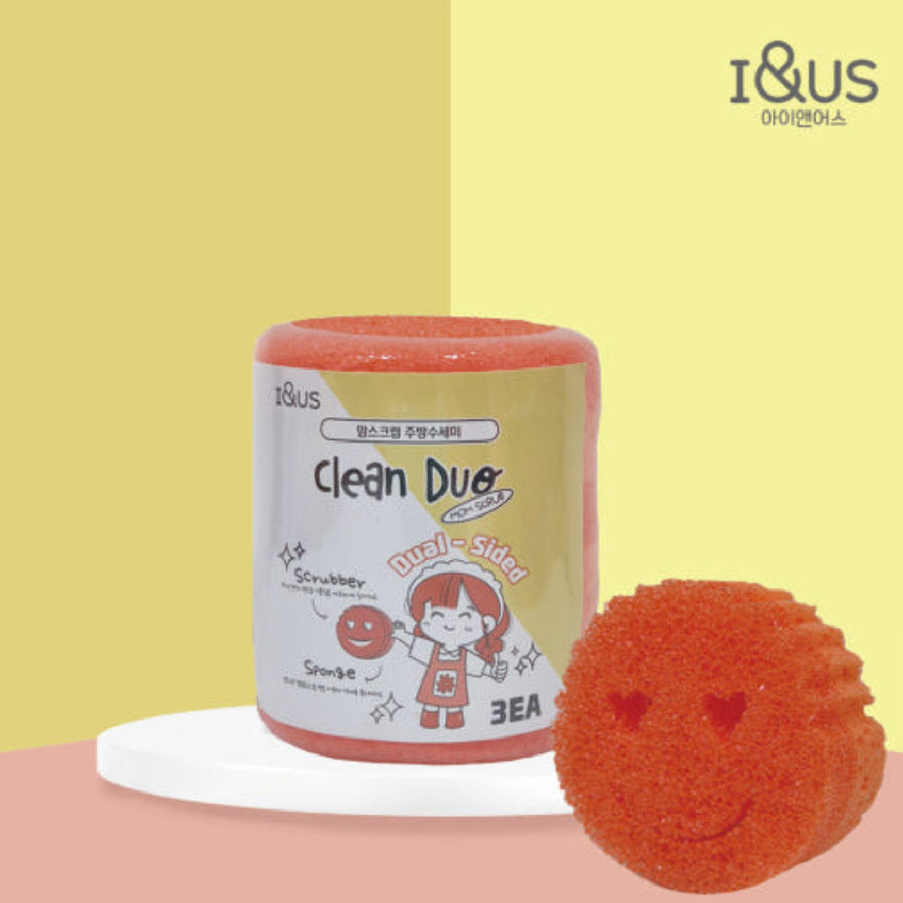 [아이앤어스] 맘스크럽 주방수세미 3개입