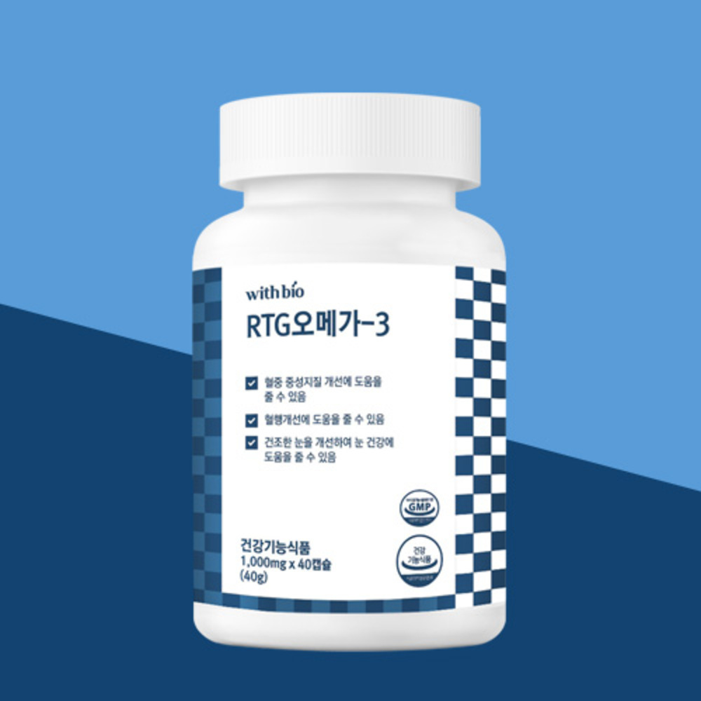 위드바이오 실속형 RTG오메가 -3 1000mg x 40캡슐
