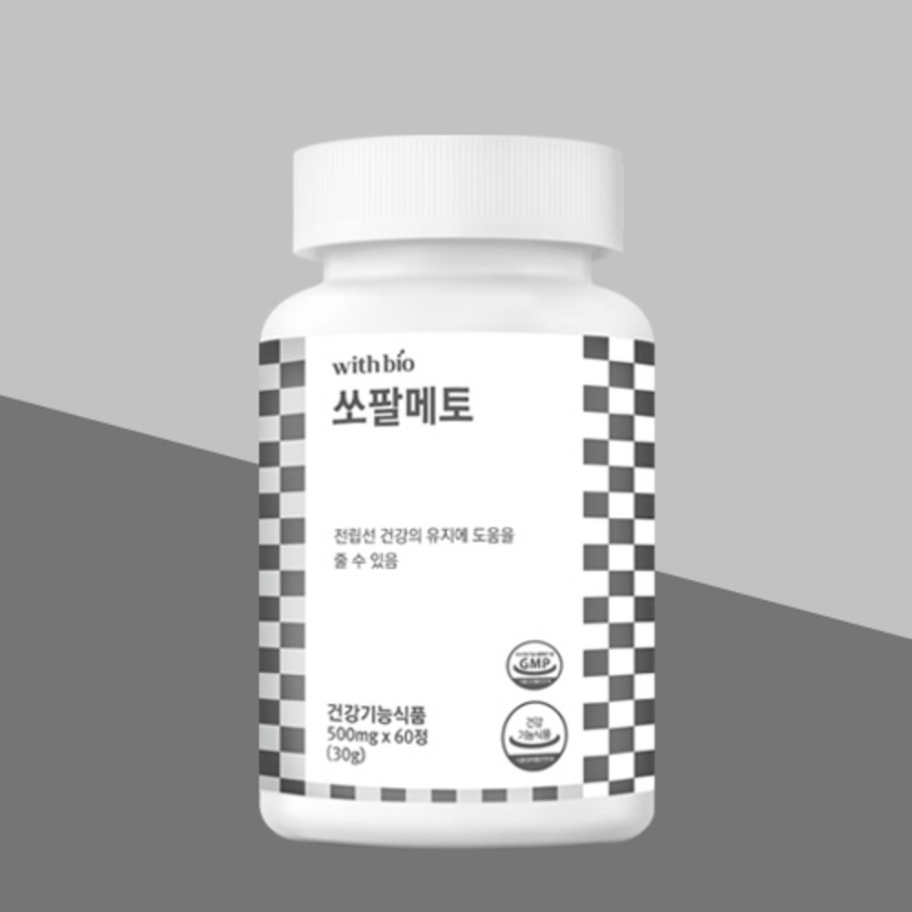 위드바이오 실속형 쏘팔메토 500mg x 60캡슐