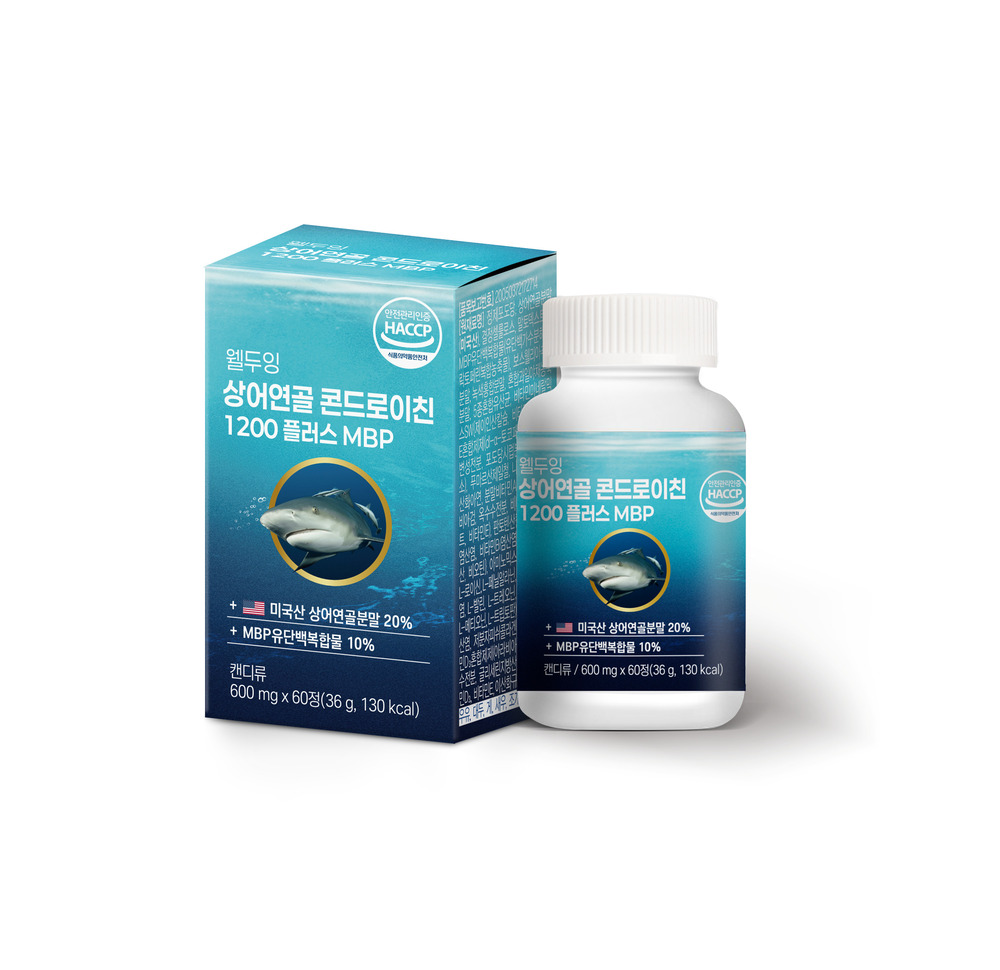 웰두잉 상어연골 콘드로이친 1200 플러스 MBP 600mg X 60정