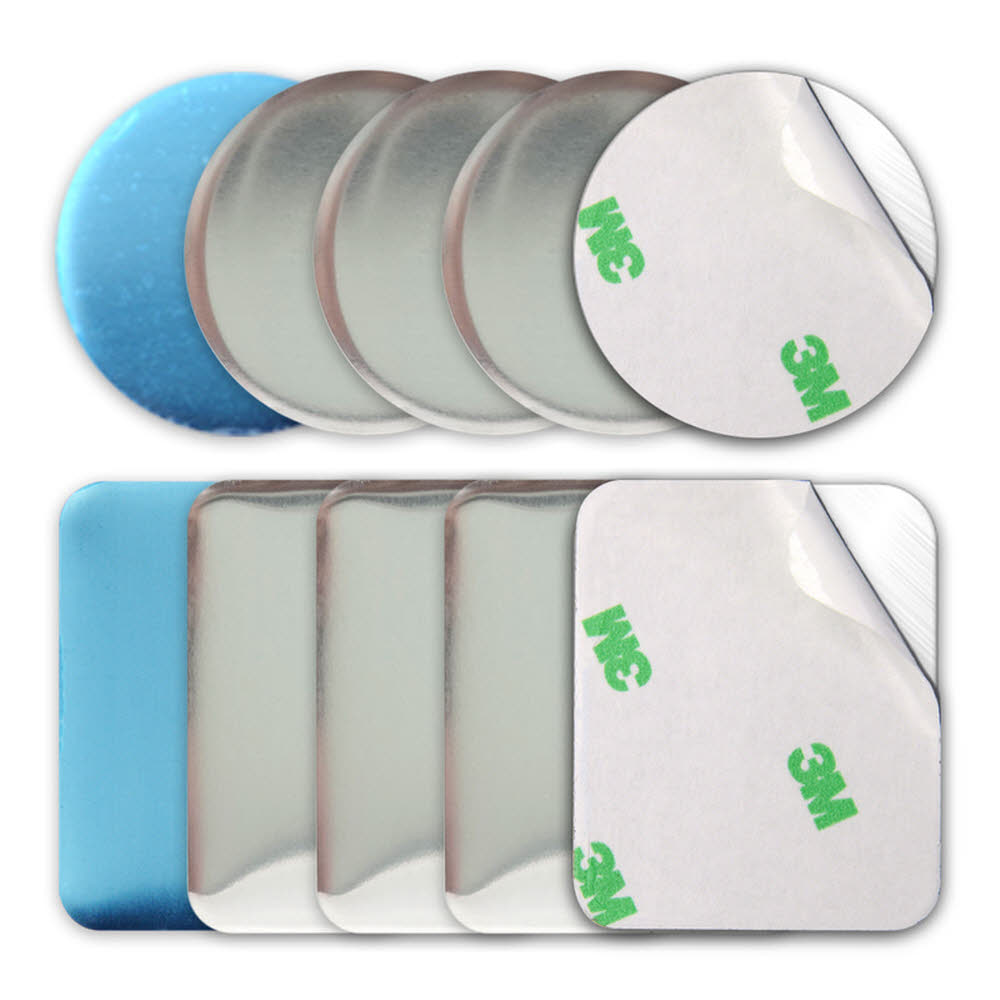 국산 플라이토 차량용 핸드폰 자석 거치대 철판 원형 사각