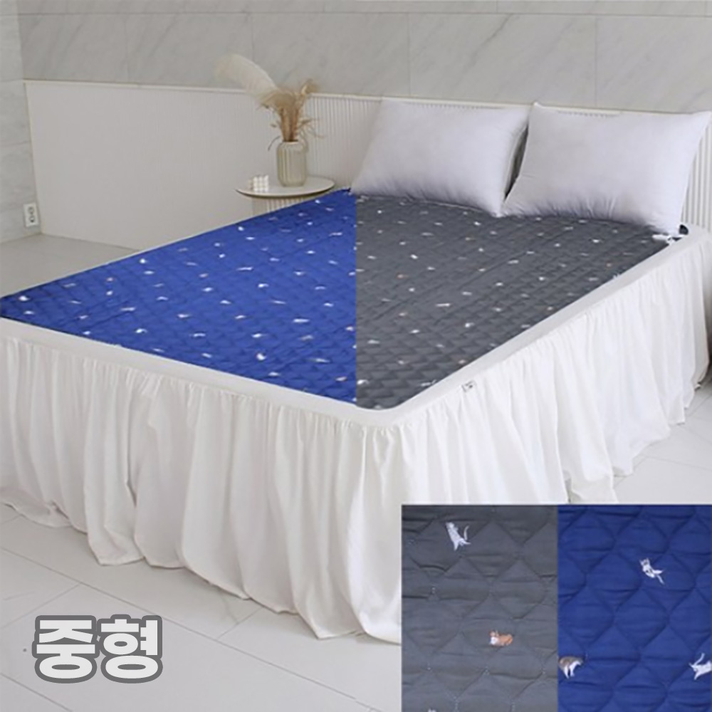 [한일전기] 26년형 프리미엄 고양이 패턴 전기요 중형