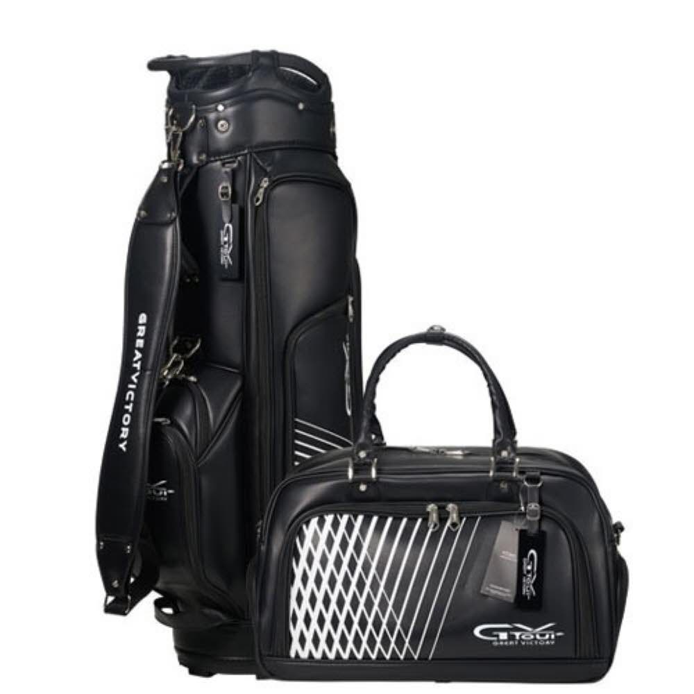 [지브이골프코리아-정품] 지브이투어 GV 2024 BLACK 캐디백(캐디백+보스턴백)/블랙
