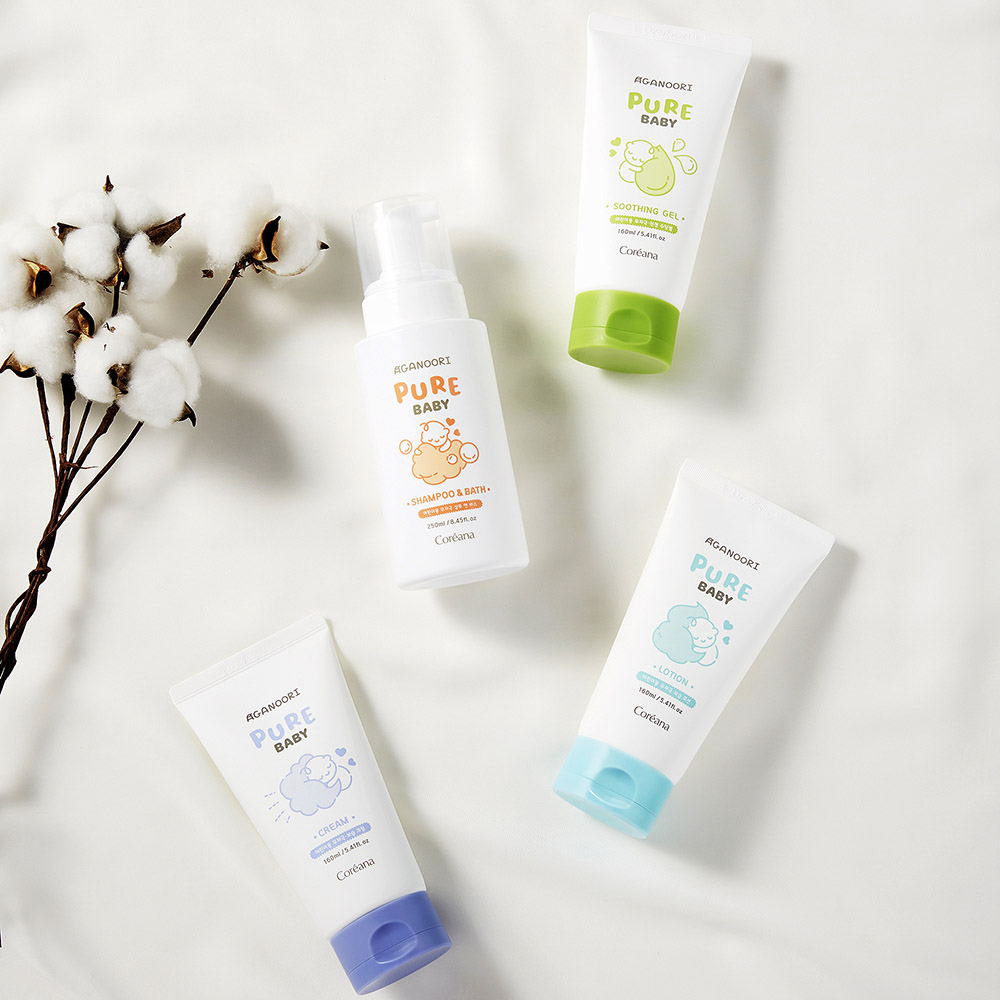 아가누리 4종 풀세트 (크림+로션+수딩젤+샴푸&바스)