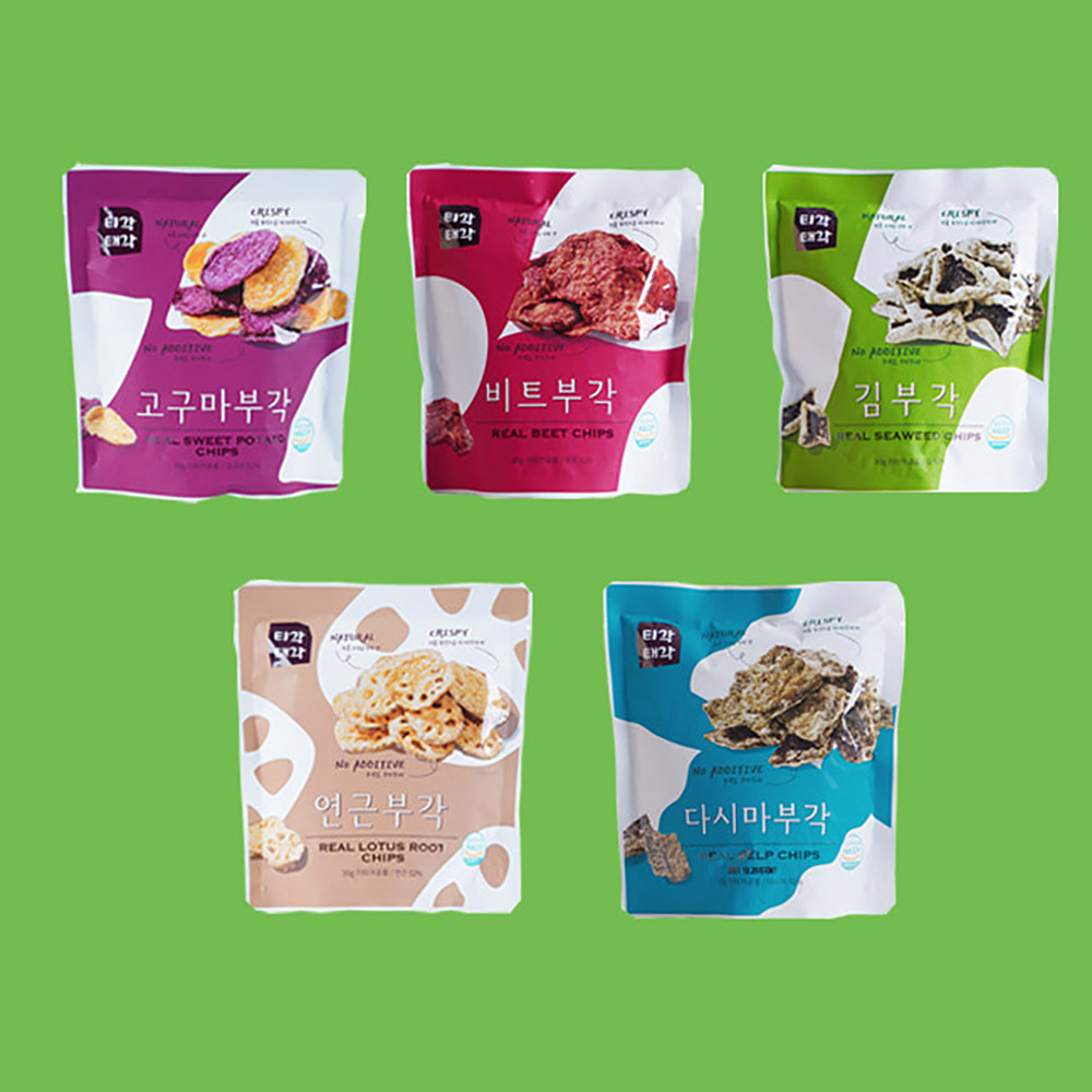 [맛다움] 속초명물 바삭바삭 부각(고구마+비트+김+연근+다시마)x각30g