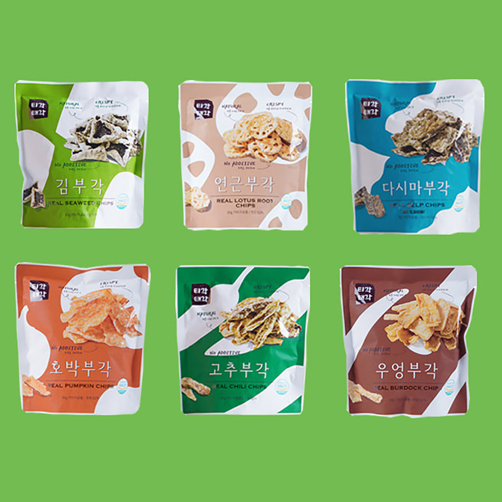 [맛다움] 속초명물 바삭바삭 부각(김+연근+다시마+호박+고추+우엉)x각30g