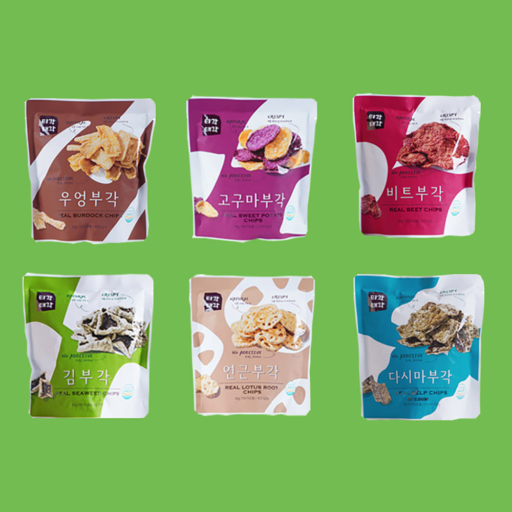 [맛다움] 속초명물 바삭바삭 부각(우엉+고구마+비트+김+연근+다시마)x각30g