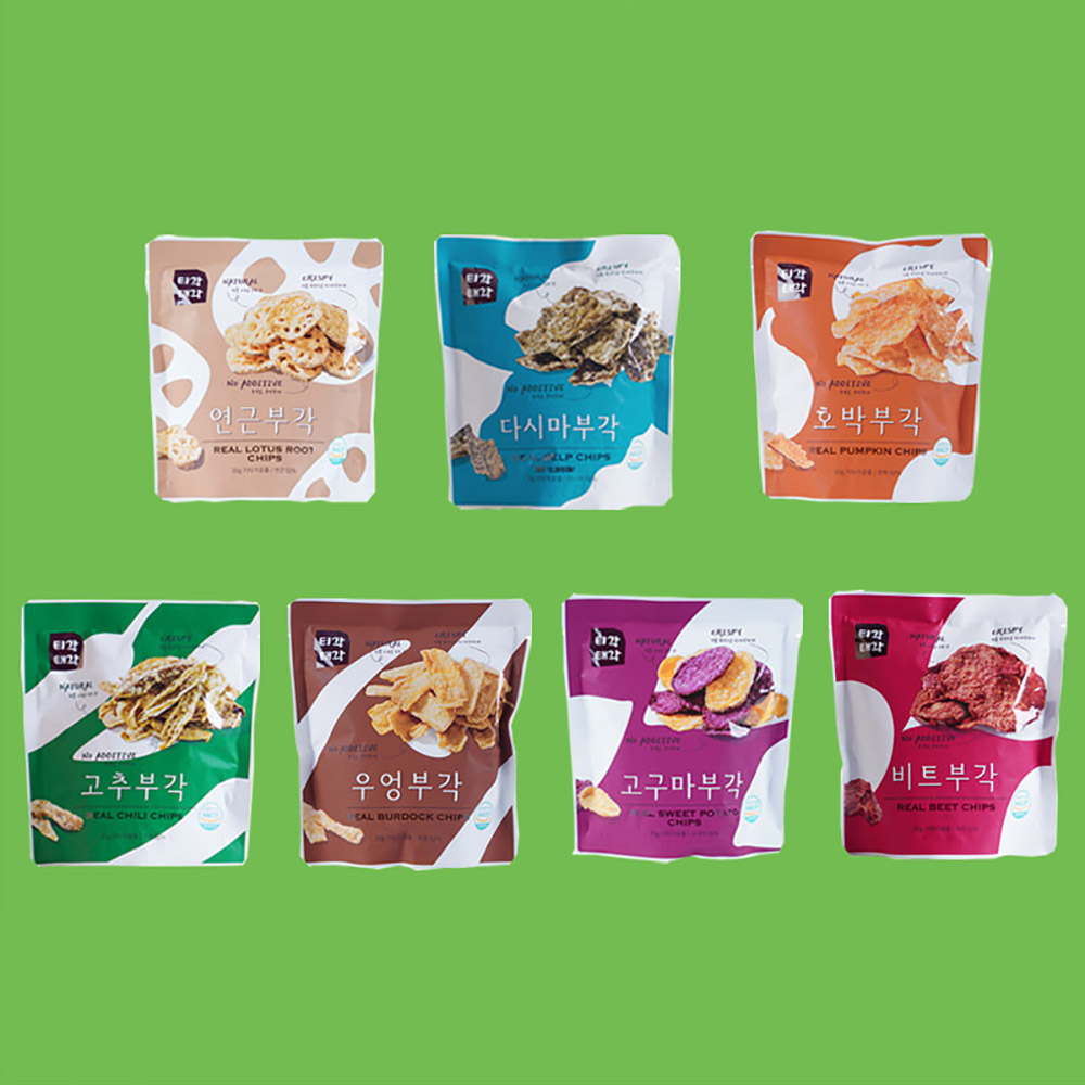 [맛다움] 속초명물 바삭바삭 부각(연근+다시마+호박+고추+우엉+고구마+비트)x각30g
