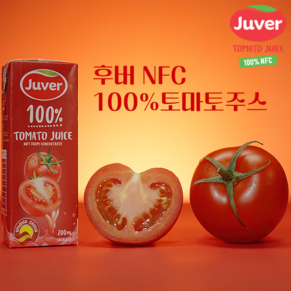 스페인 JUVER(후버) NFC 100% 토마토주스 200ml*30팩
