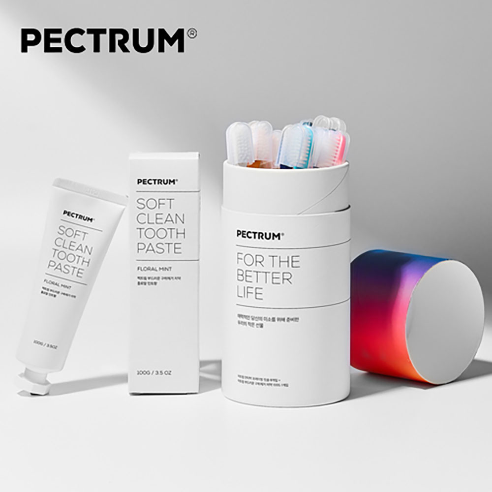 펙트럼 안티박 칫솔치약 선물세트-부드러운모 (칫솔8입+치약+원통케이스)