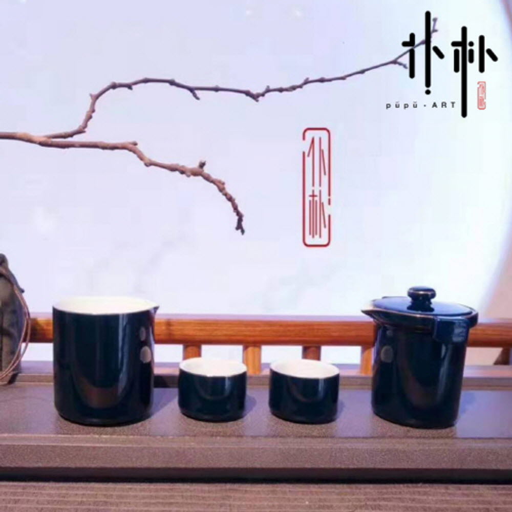 [PUPU] 경덕진 명품 휴대용다구세트 청난 컬러