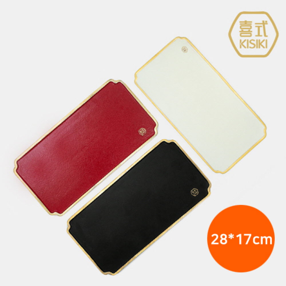 [KISIKI] 도자기 차판(28x17) _컬러포인트 디자인