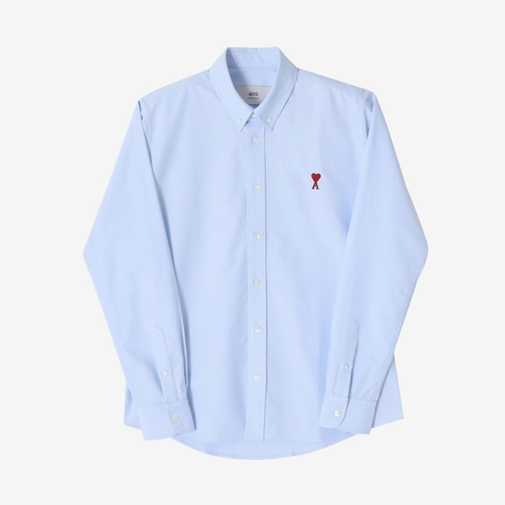 아미 남녀공용 옥스포드 셔츠 (블루, 화이트 / XS~XL)