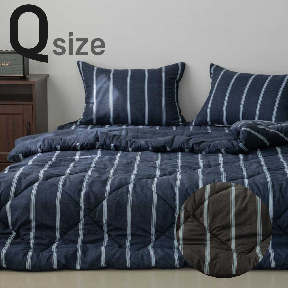 [Guy Laroche] 기라로쉬 스트라이프 세미마이크로 침구 이불 Q