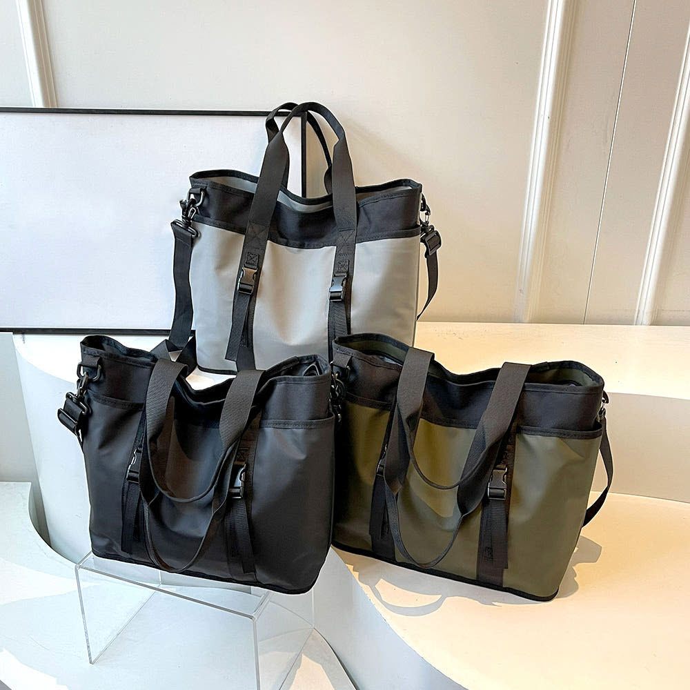 생활더봄 옥스포드 대용량 토트 크로스백 노트북 수납 남녀공용 가방 3컬러