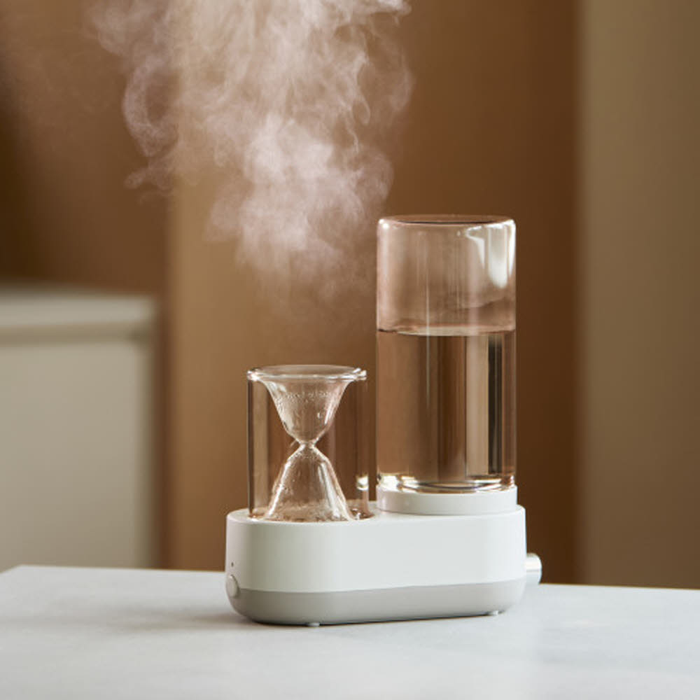 [르젠] 저전력 180W 모래시계 유리 가열식 가습기 LZHD-1600W, LZHD-1600G