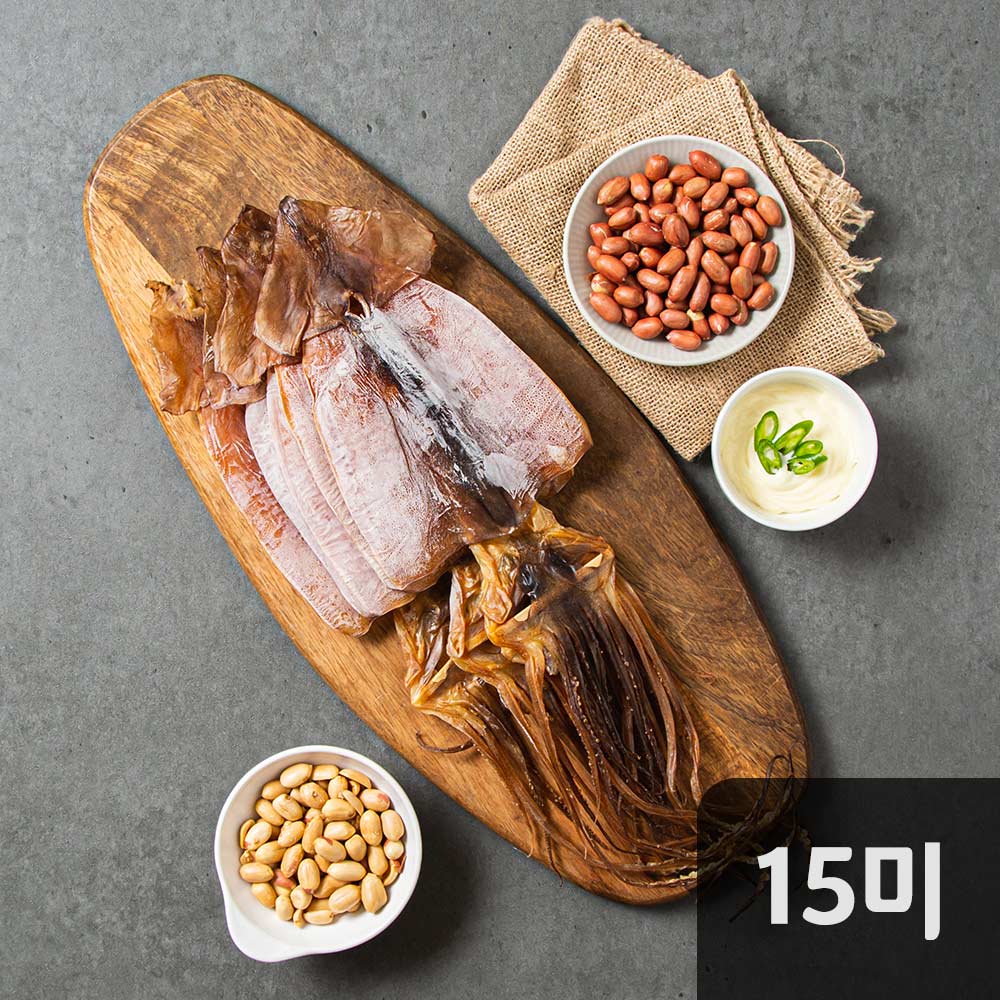 [햇땅] 마른오징어 국내산 900g 이내 (15미) 말린 건조 캠핑 안주