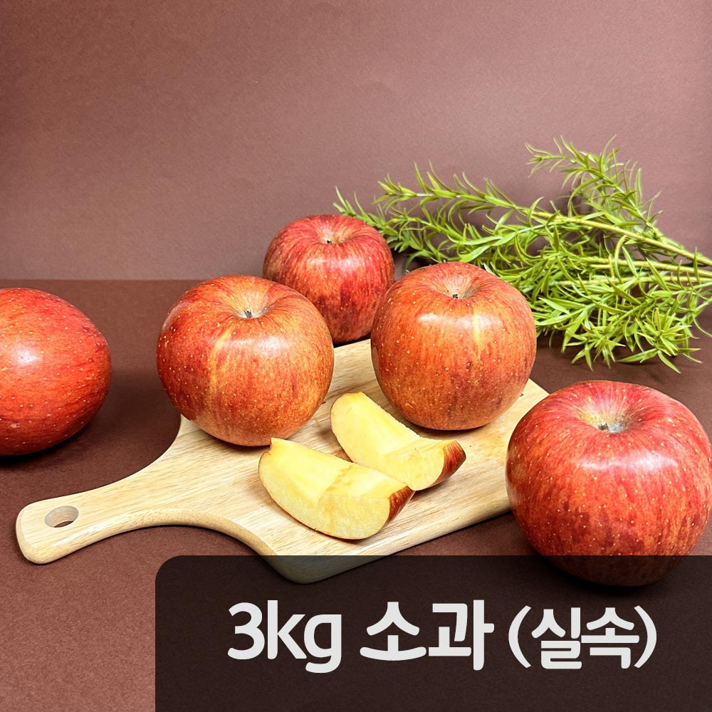 [햇땅] 경북사과 부사 실속형 3kg 소과 (15-18과) 3kg