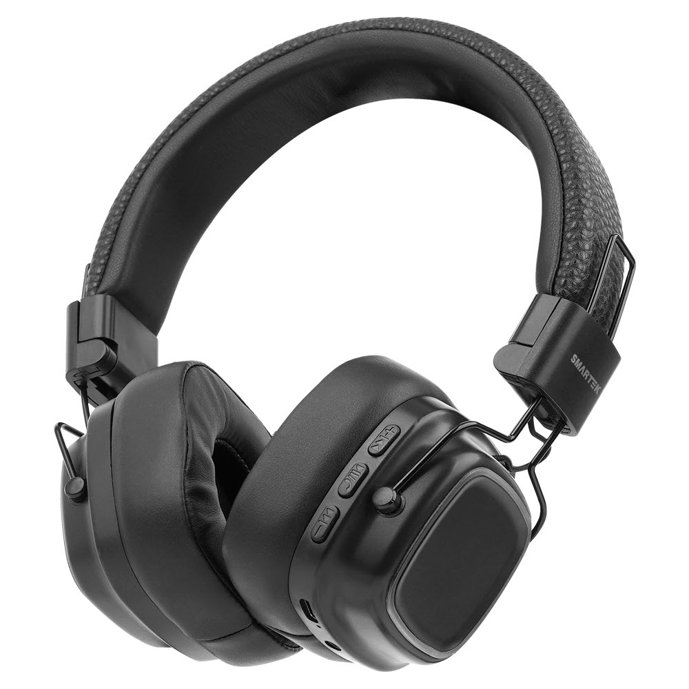 스마텍 블루투스 접이식 헤드셋 무선 + AUX 연결 겸용 블랙 STBT-H700mini