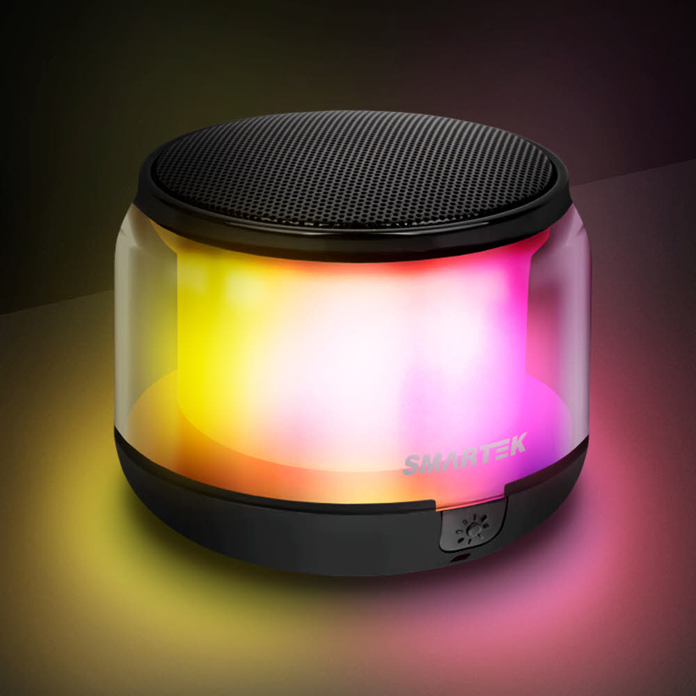 스마텍 무선 블루투스 LED 스피커 블랙 STBT-LS2
