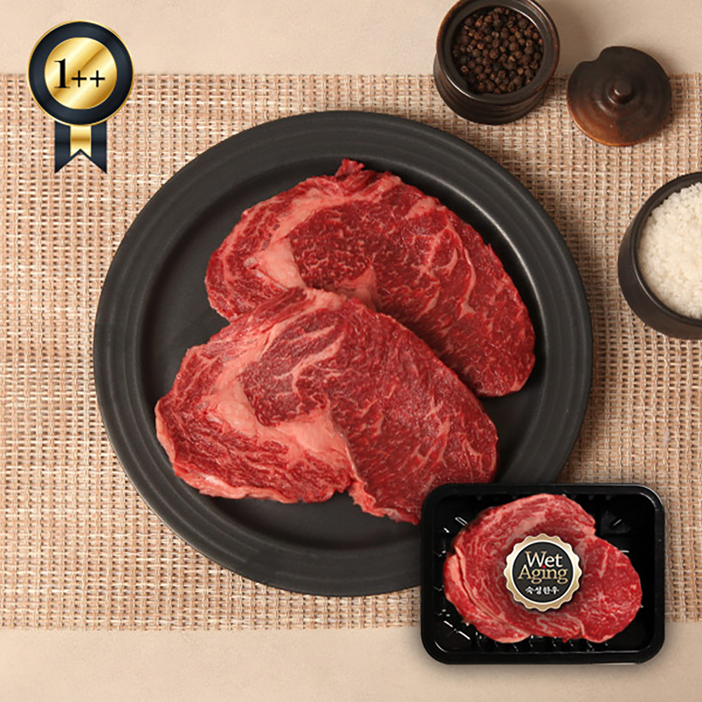 숙성한우 꽃등심 300g(1++등급)/구이 또는 스테이크