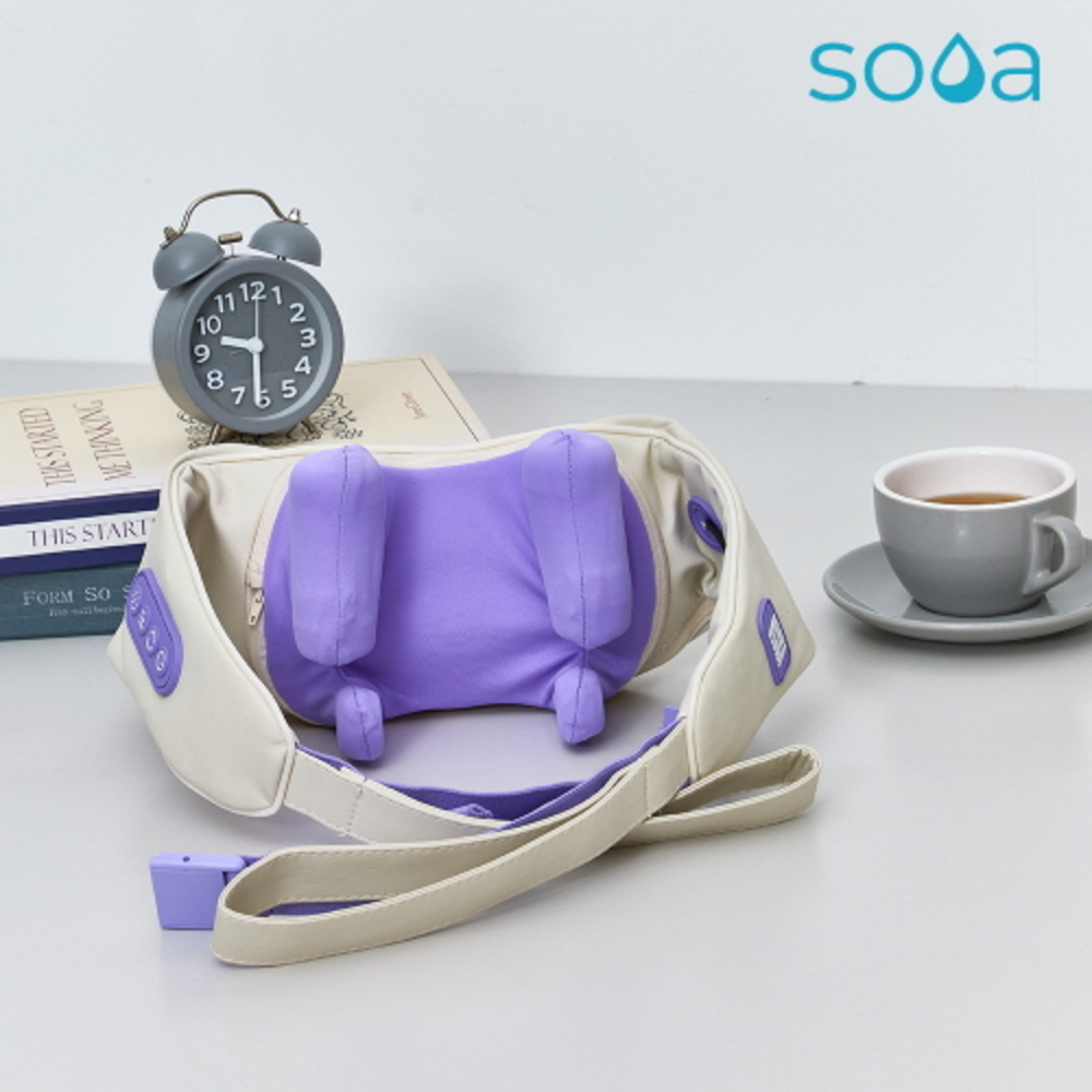 [수아] 어디서나 간편사용 가능한 무선 목어깨 마사지기 안마기 BDC-N801RC