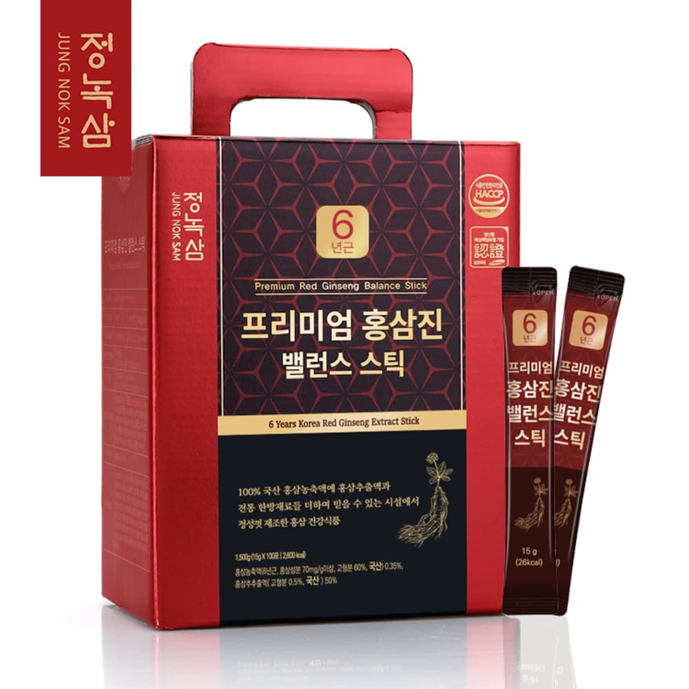 [정녹삼] 프리미엄 홍삼진 밸런스 스틱 (15g*100포)
