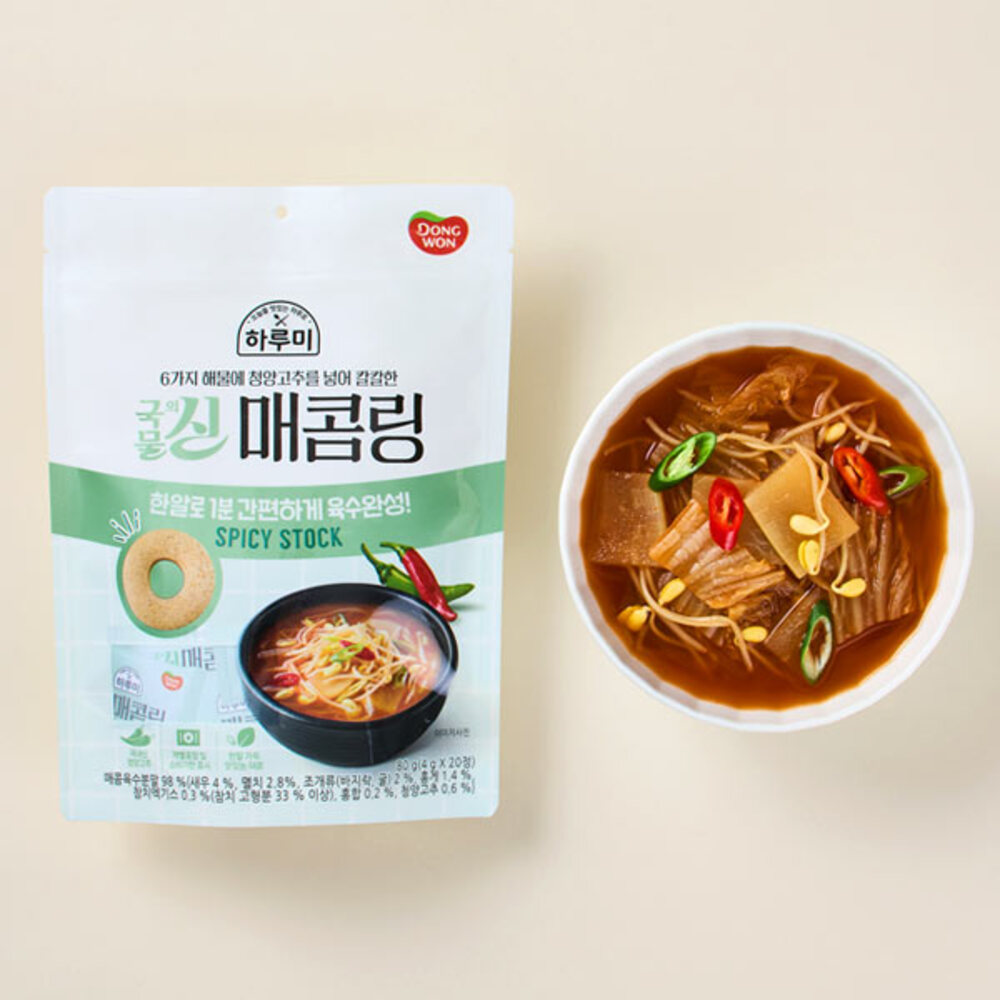 [동원] 하루미 국물의신 매콤링 80g x 3봉