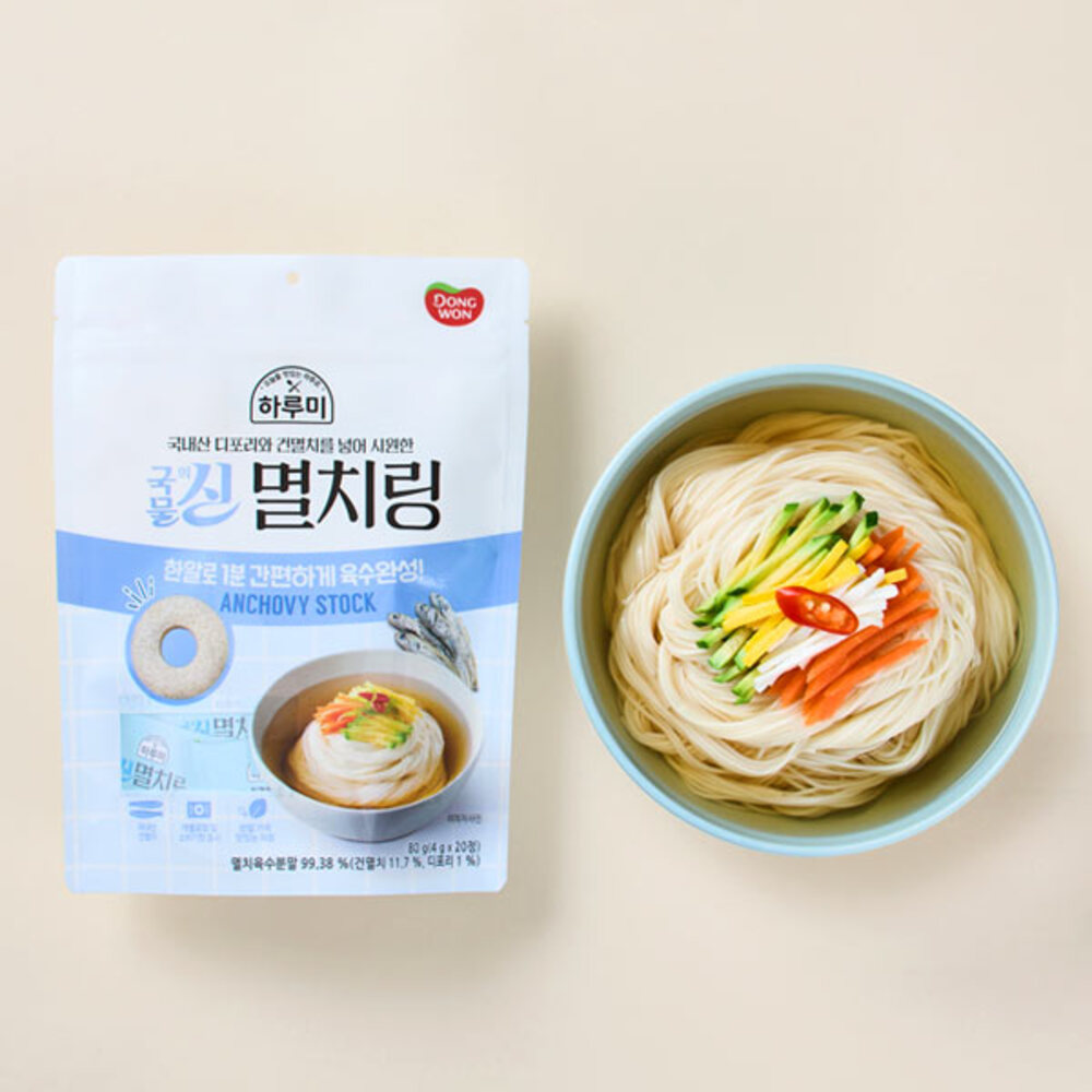 [동원] 하루미 국물의신 멸치링 80g x 3봉