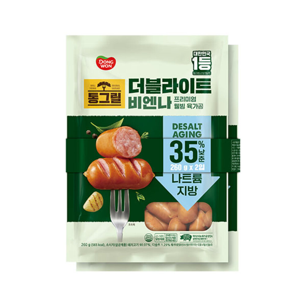 [동원] 통그릴 더블라이트 비엔나 260g x 4봉