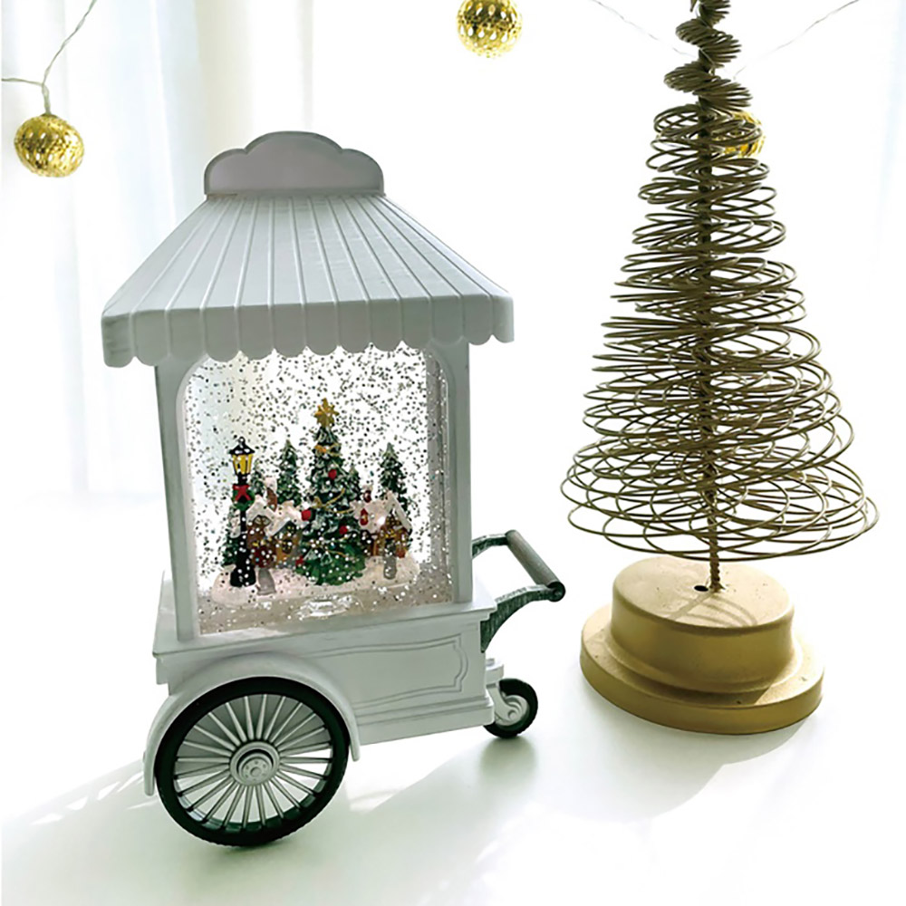 크리스마스 오르골 마차 오르골(워터글리터타입)