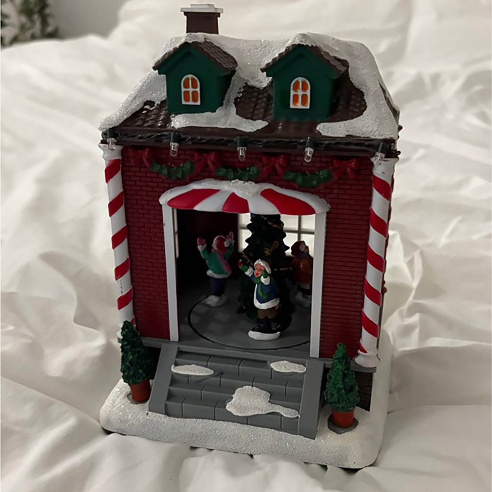 크리스마스 오르골 트리하우스 오르골(자동무빙타입)