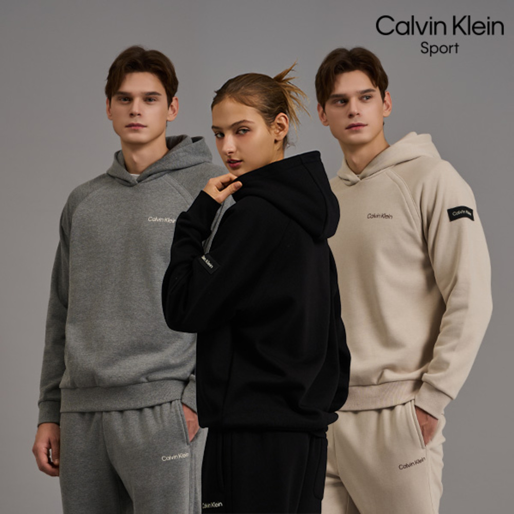 캘빈클라인 에센셜 기모 이지웨어 후드 유니