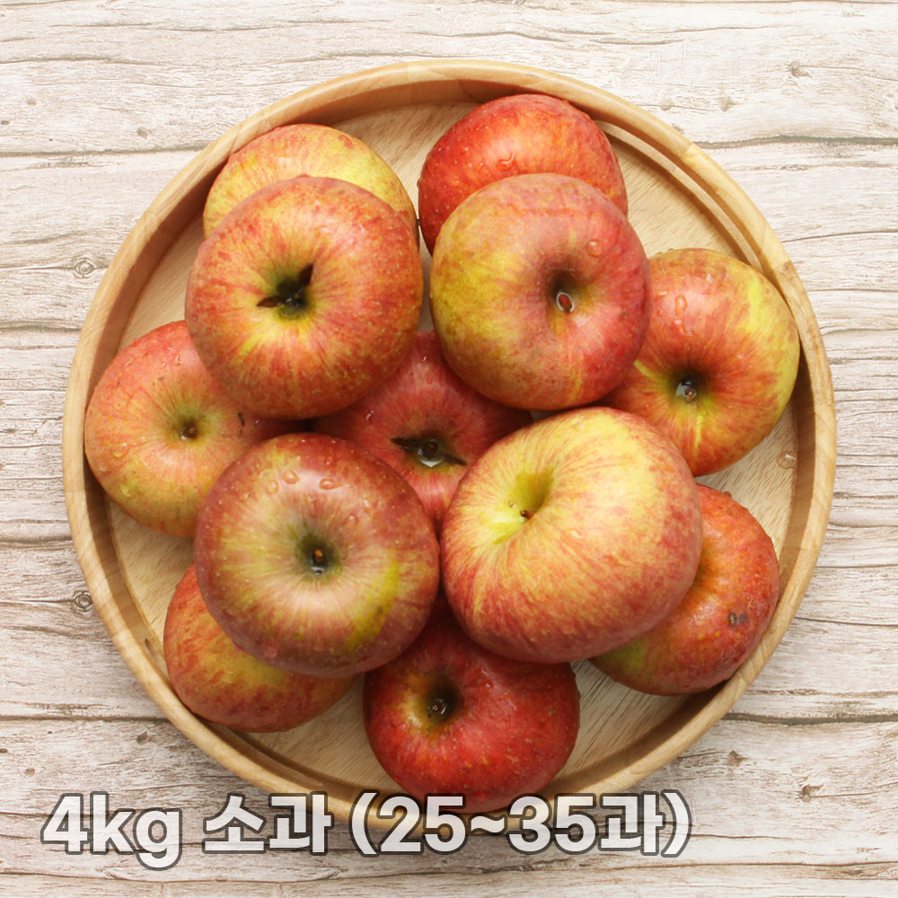 달옥농산 부사(가정용) 사과 4kg 소과 (25~35과)